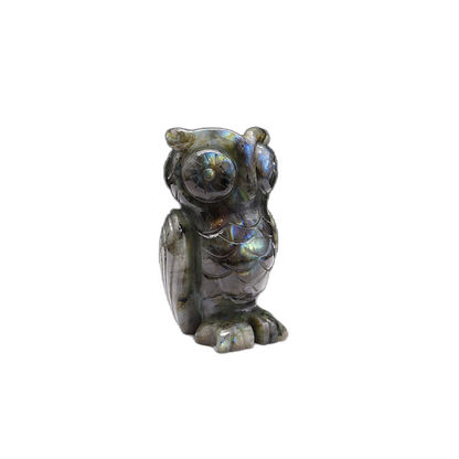 Labradorite Owl Carving