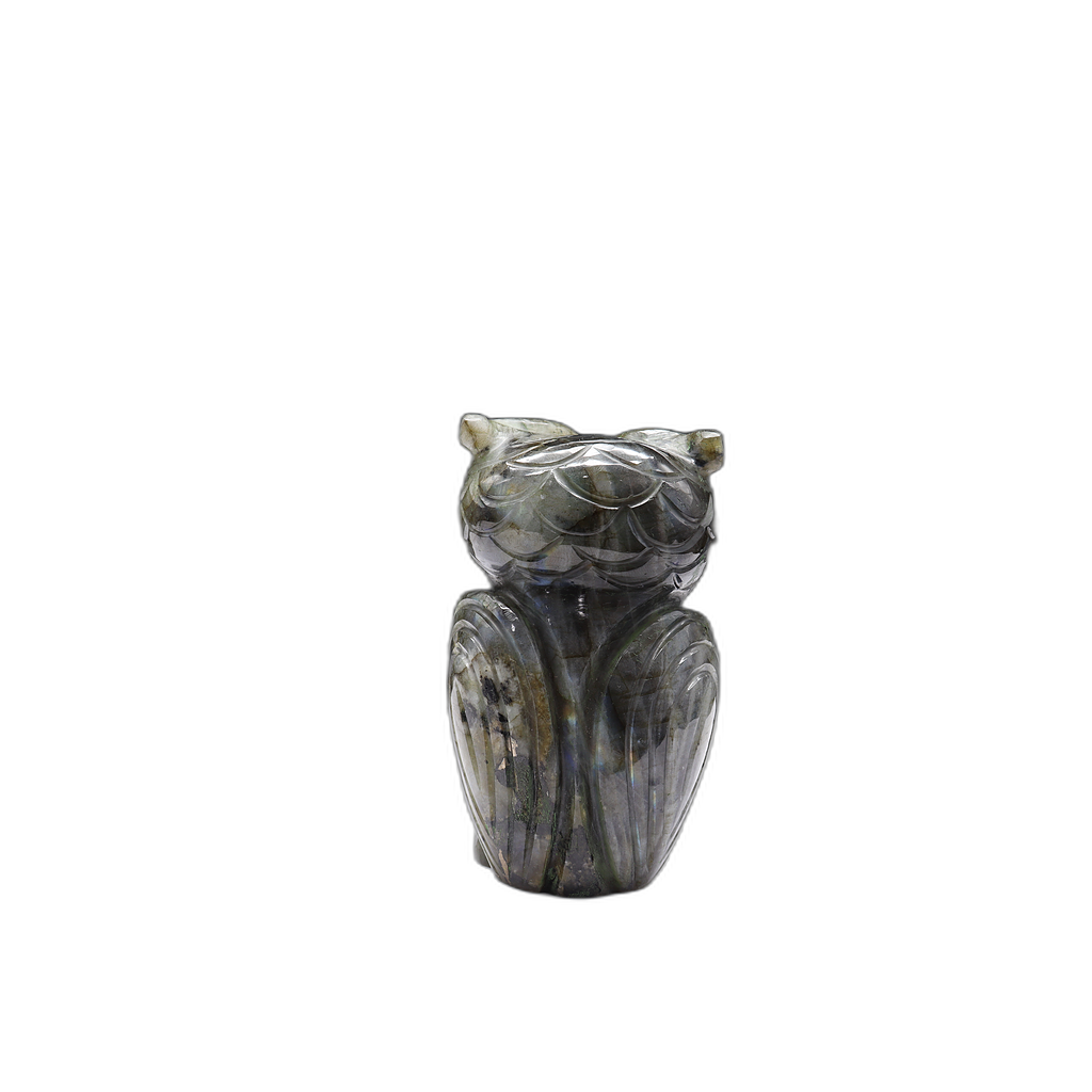 Labradorite Owl Carving
