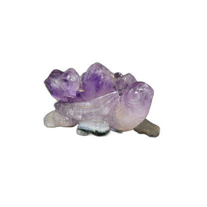 Amethyst Crystal Tortoise Carving
