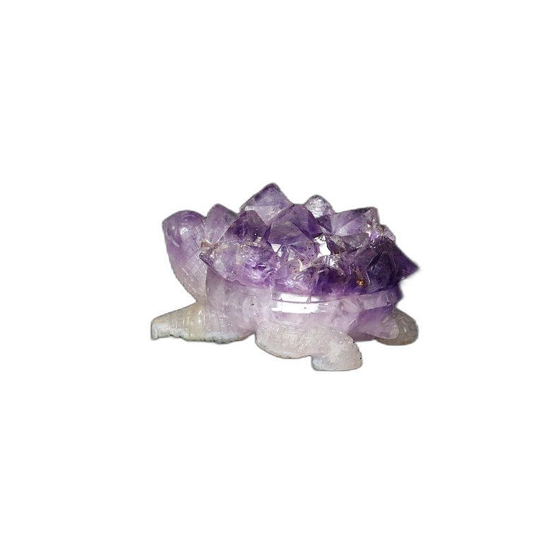 Amethyst Crystal Tortoise Carving