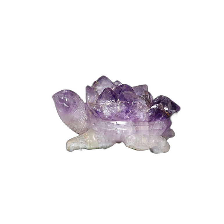 Amethyst Crystal Tortoise Carving