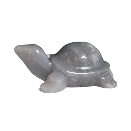 Blue Agate Tortoise Carving