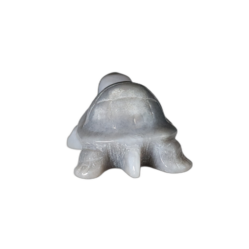 Blue Agate Tortoise Carving