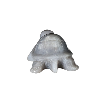 Blue Agate Tortoise Carving