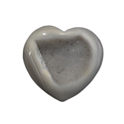 Druzy Quartz in Agate Hearts