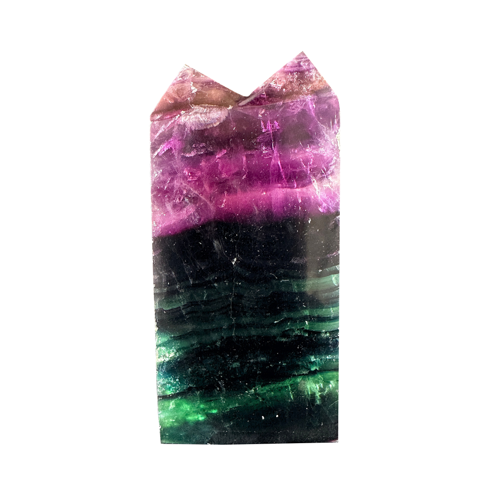 Double Point Multi Fluorite Twin Tower