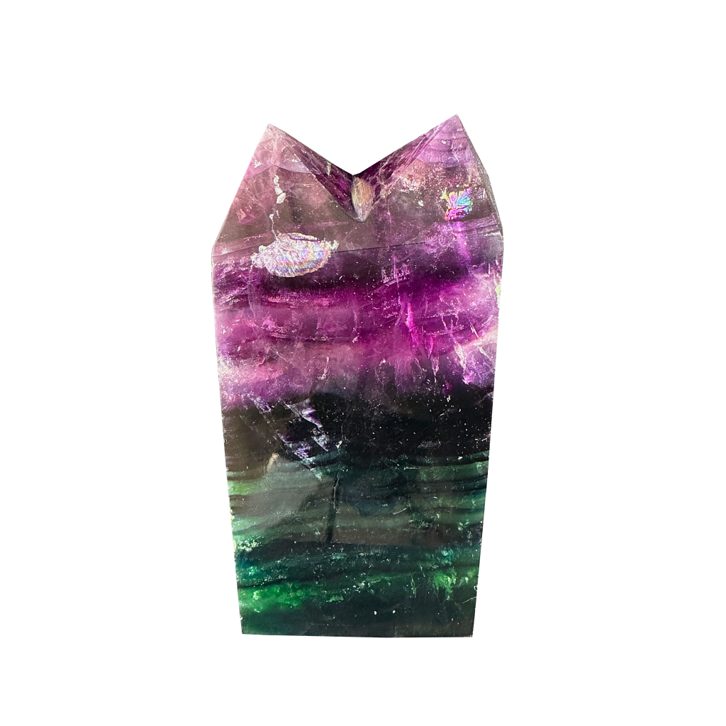 Double Point Multi Fluorite Twin Tower