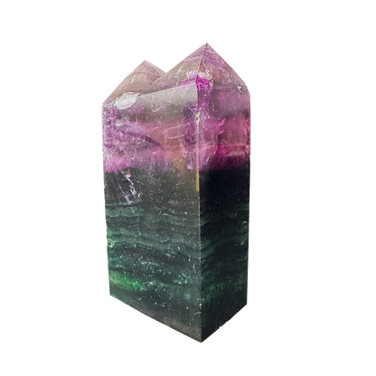 Double Point Multi Fluorite Twin Tower