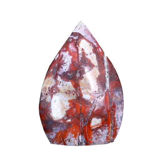 Red Lace Agate Flames