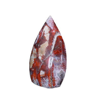 Red Lace Agate Flames