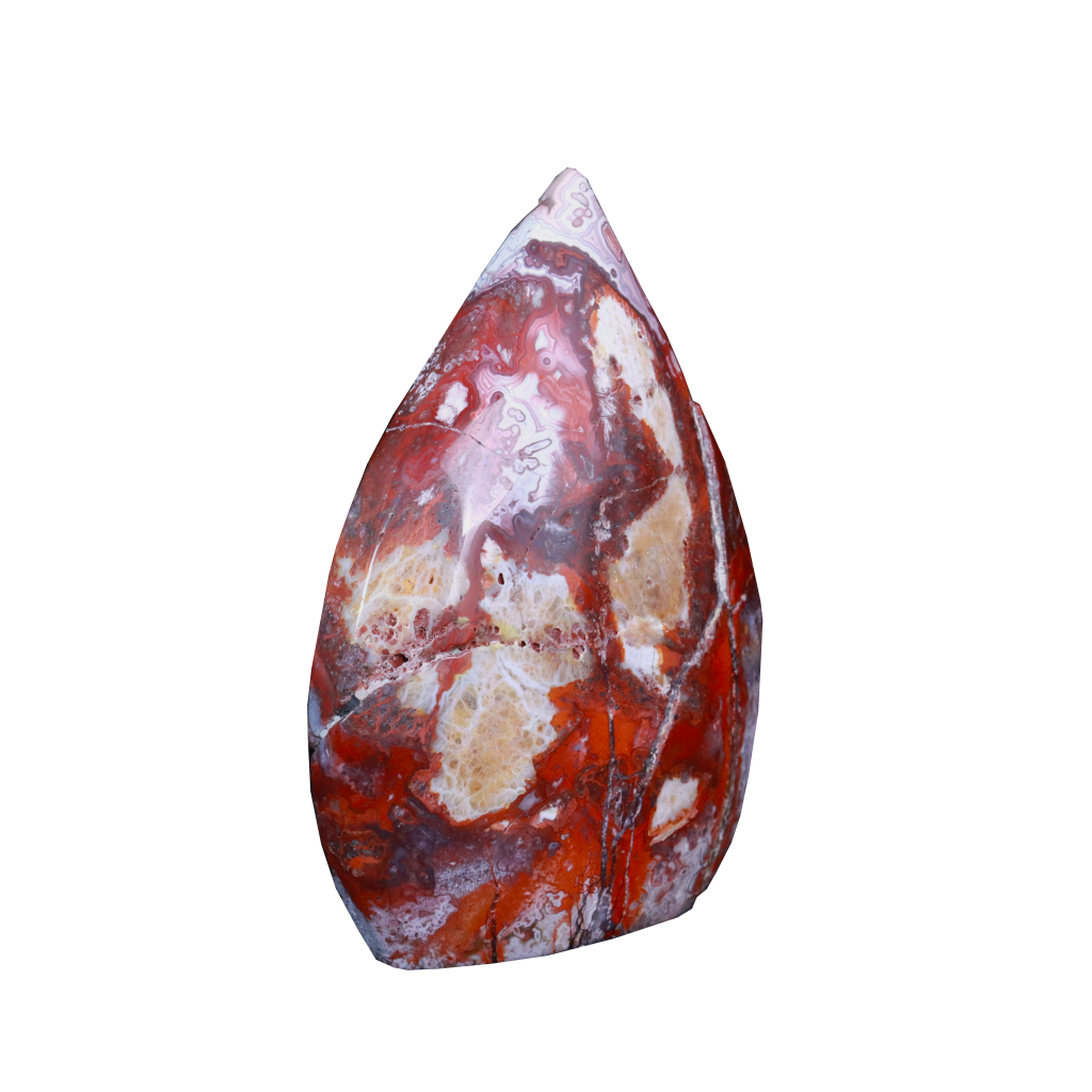 Red Lace Agate Flames