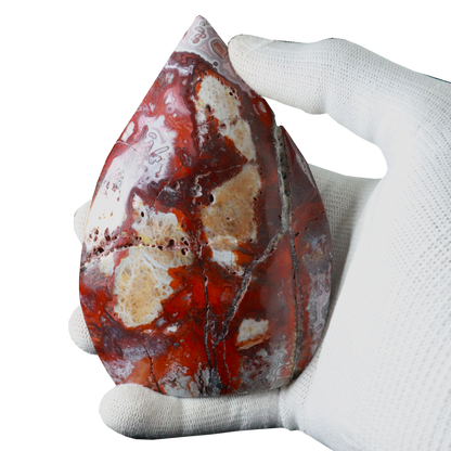 Red Lace Agate Flames