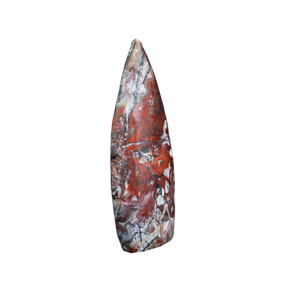 Red Lace Agate Flames