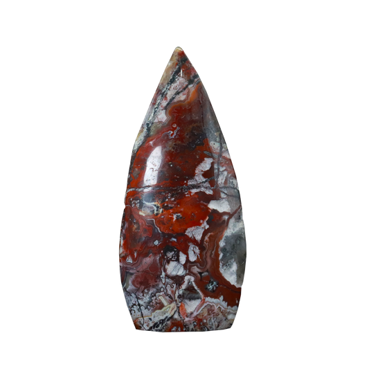 Red Lace Agate Flames