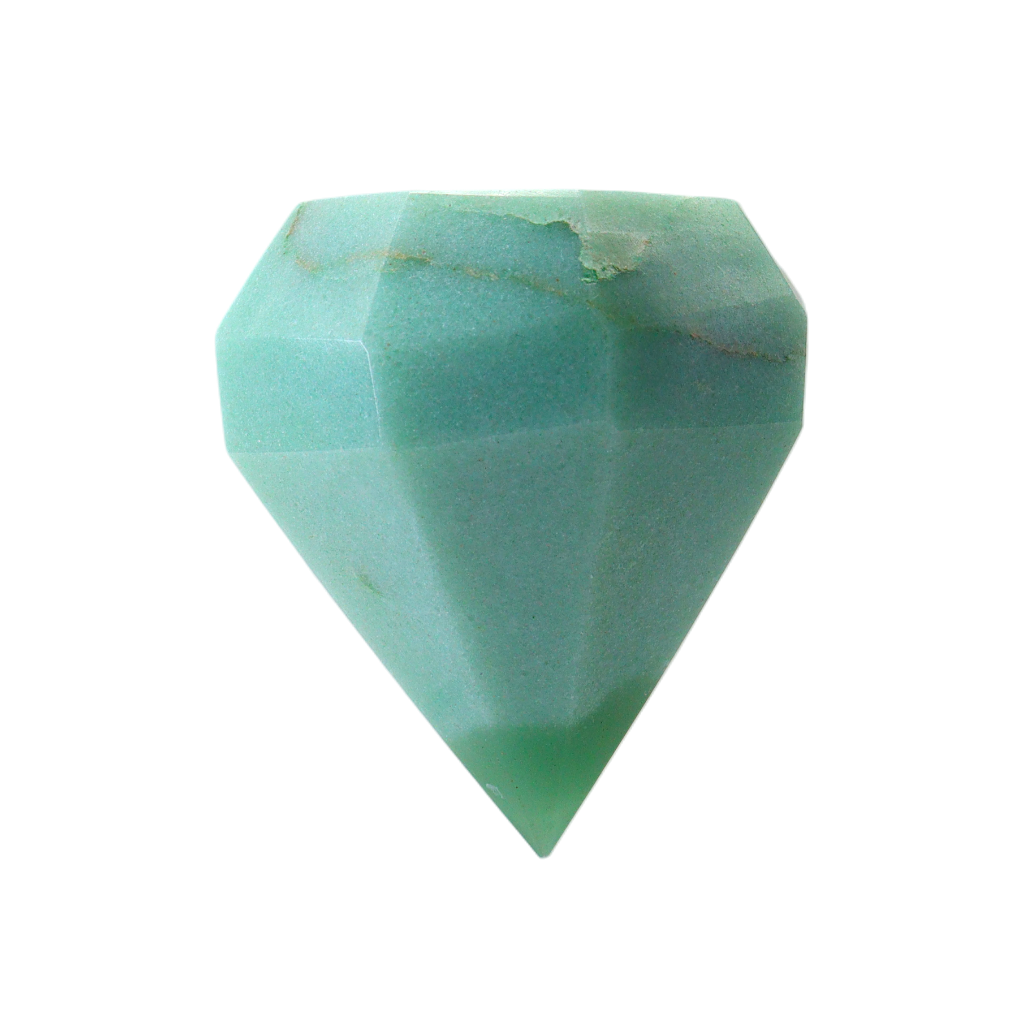 Diamond-Shaped Green Aventurine