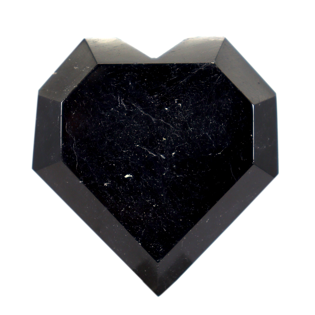 Black Tourmaline Heart