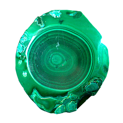 Malachite Cut Stalactite Rings