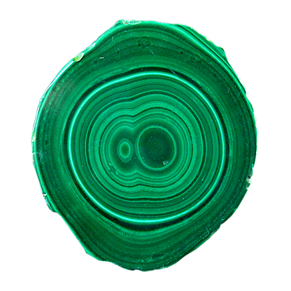Malachite Cut Stalactite Rings