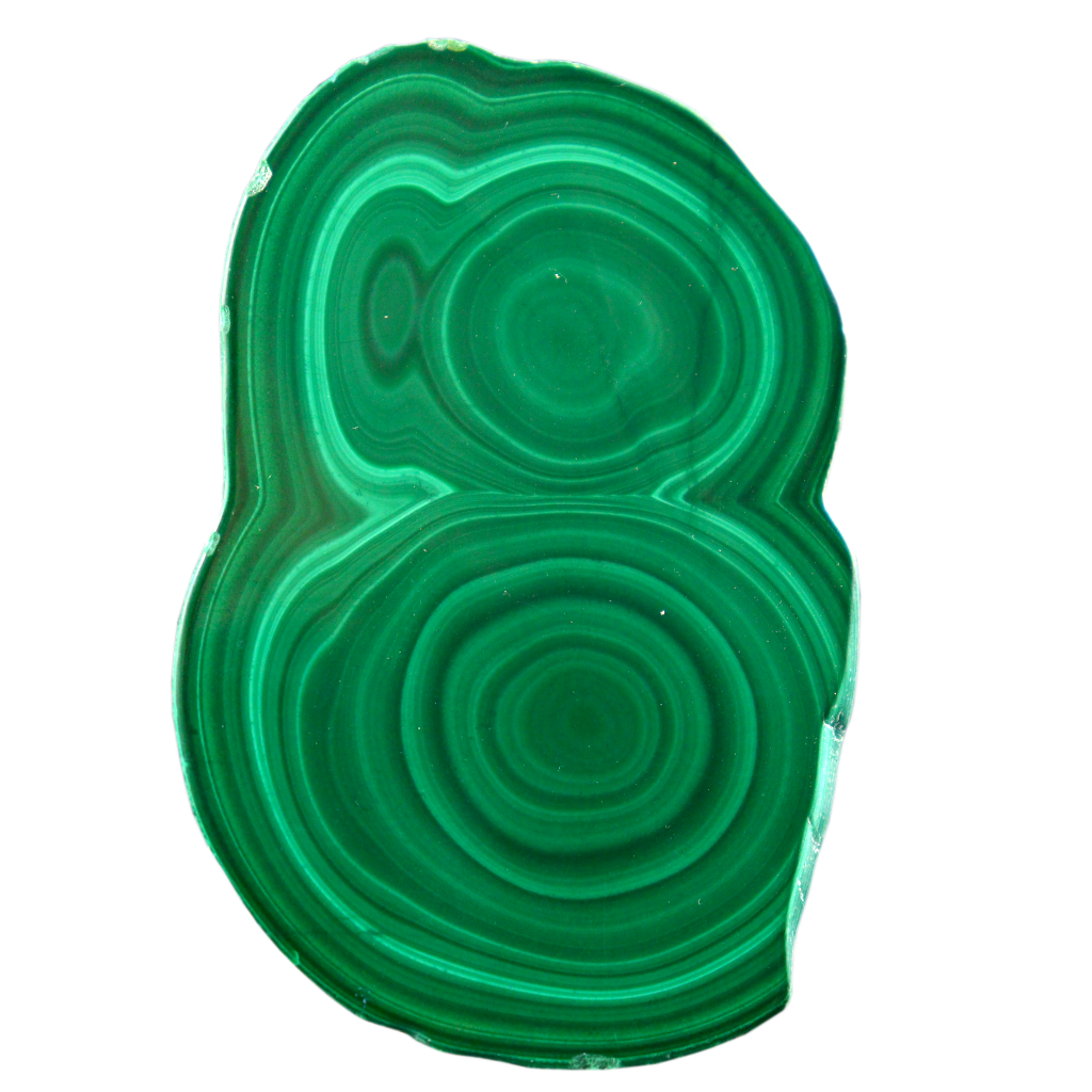 Malachite Cut Stalactite Rings
