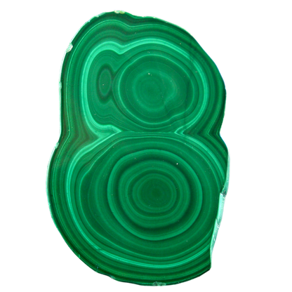Malachite Cut Stalactite Rings
