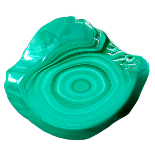 Malachite Cut Stalactite Rings