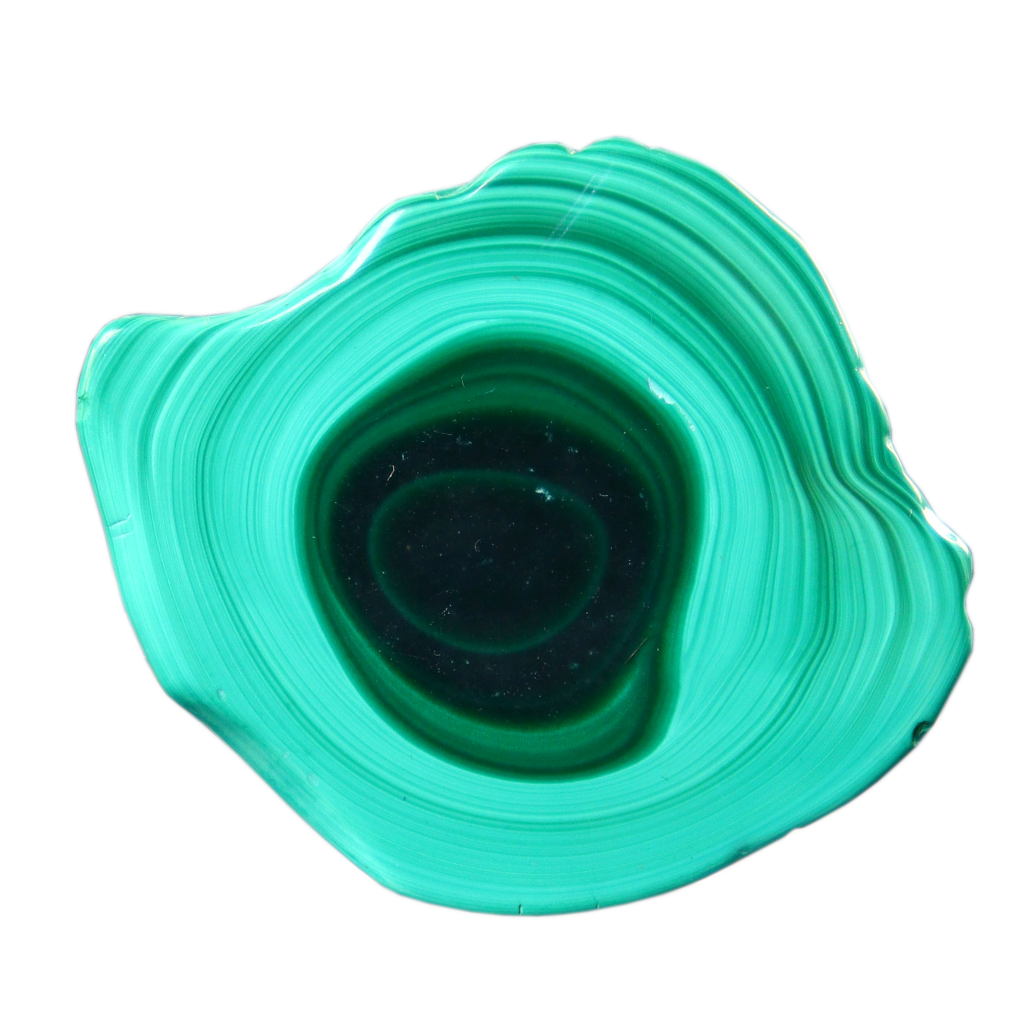 Malachite Cut Stalactite Rings
