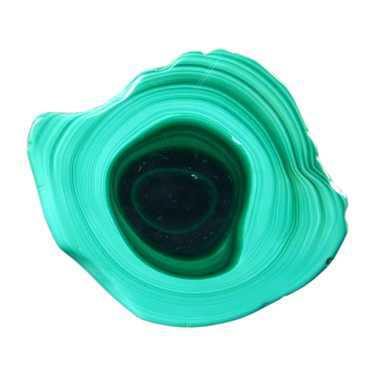 Malachite Cut Stalactite Rings