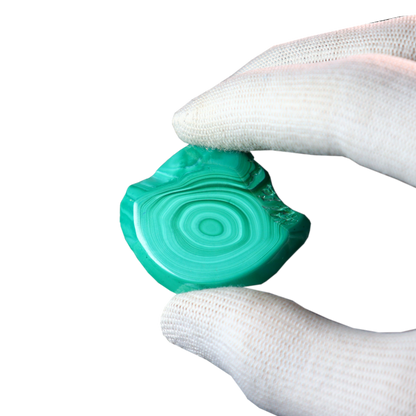 Malachite Cut Stalactite Rings
