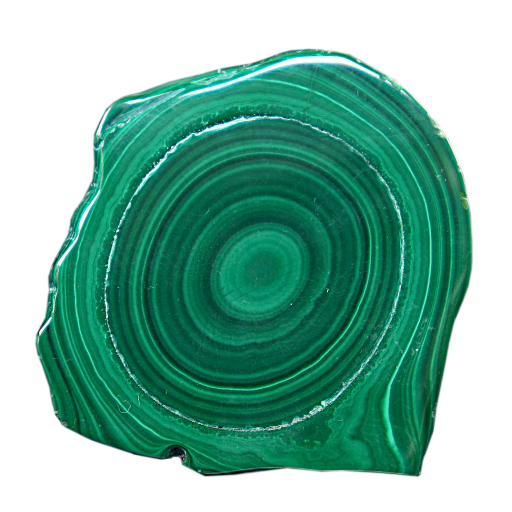 Malachite Cut Stalactite Rings