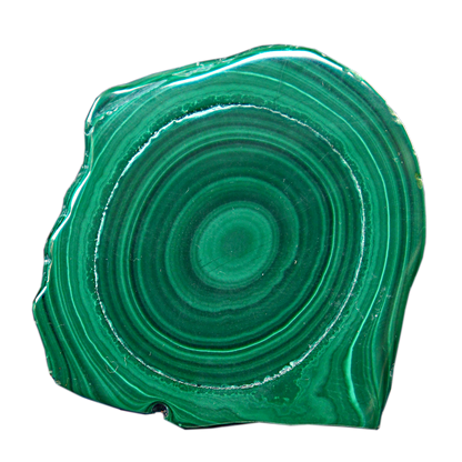 Malachite Cut Stalactite Rings