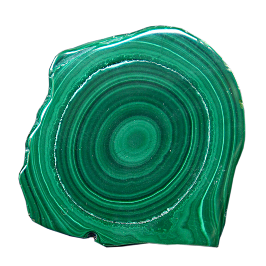 Malachite Cut Stalactite Rings