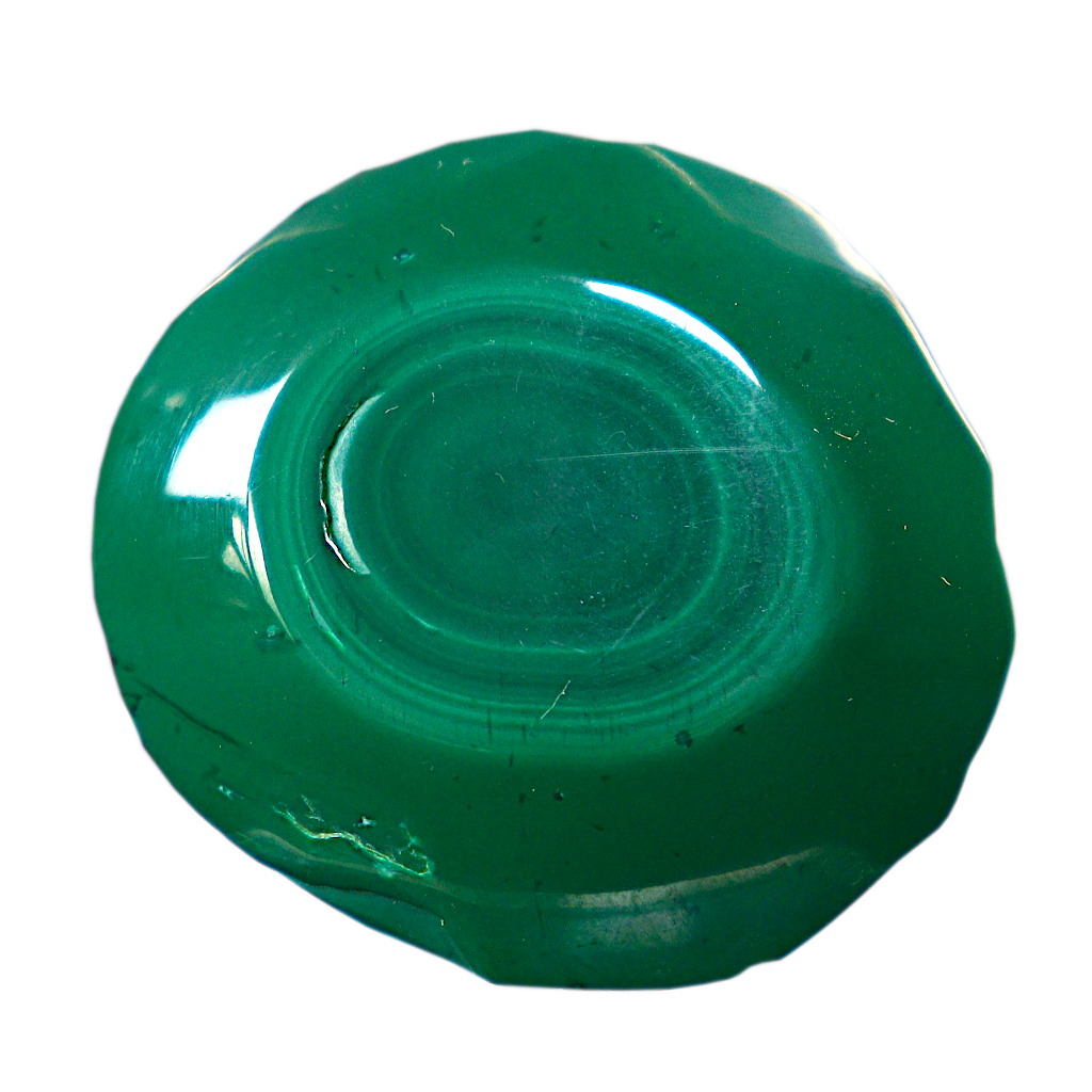 Malachite Cut Stalactite Rings