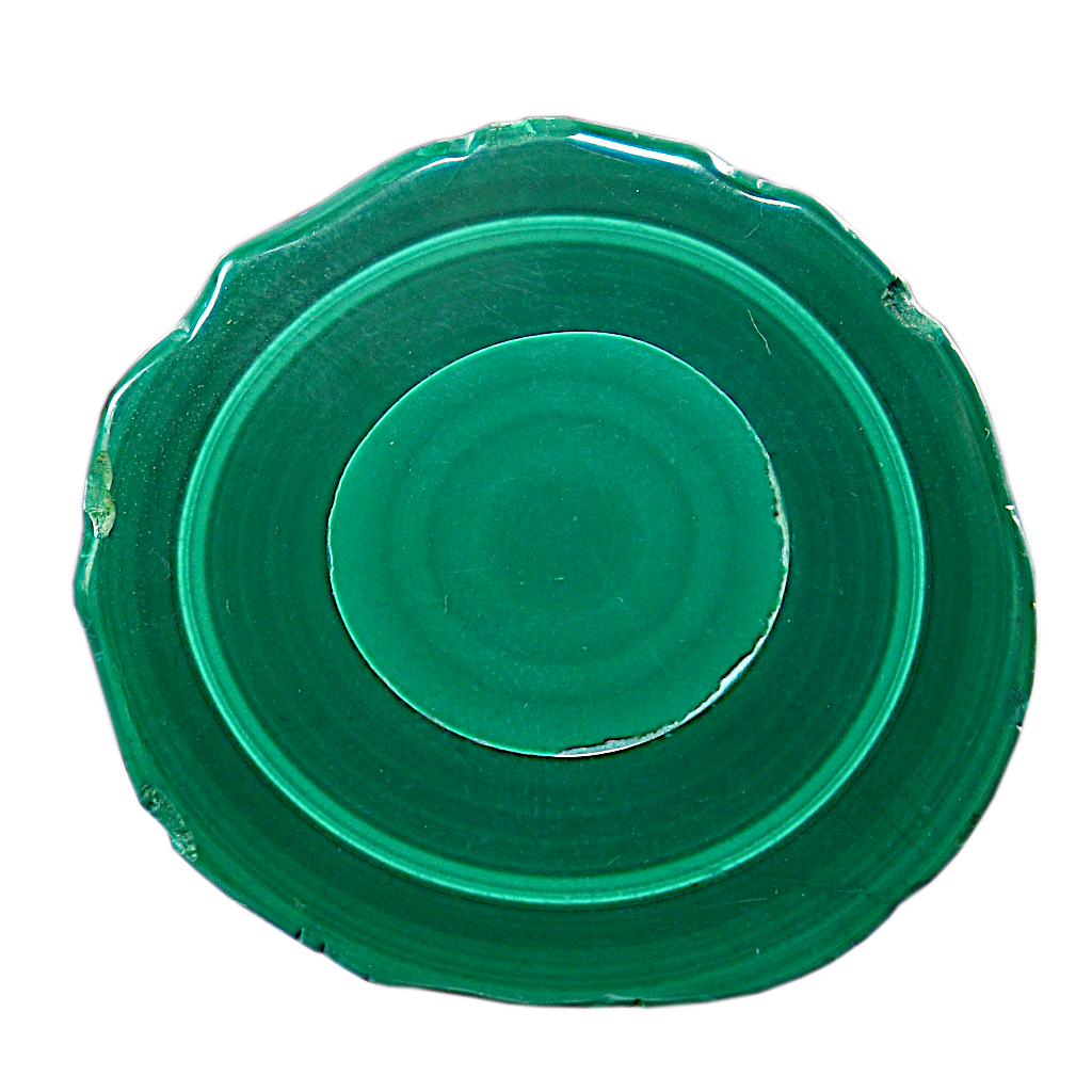 Malachite Cut Stalactite Rings