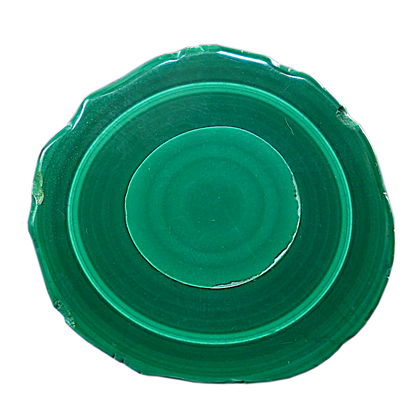 Malachite Cut Stalactite Rings