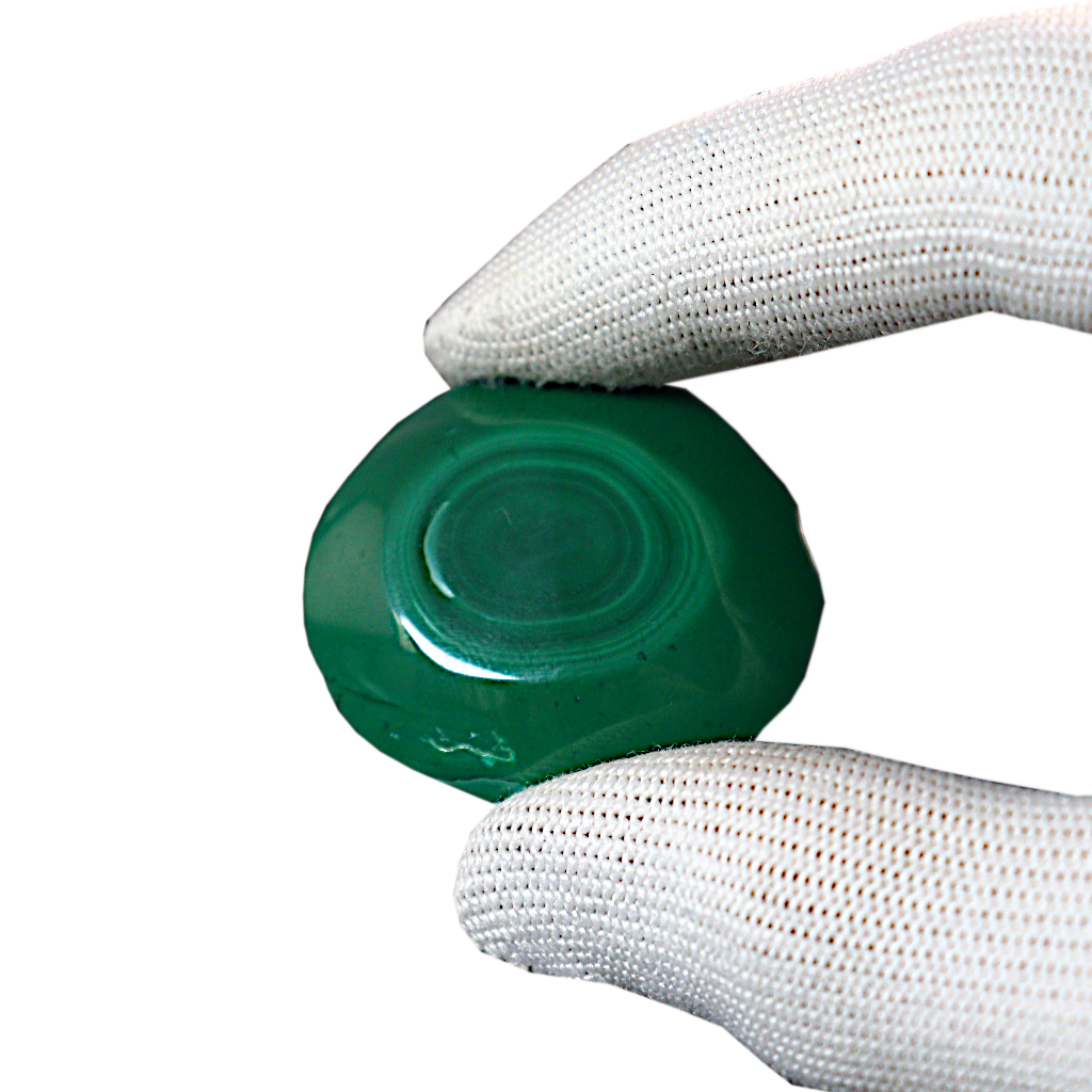 Malachite Cut Stalactite Rings