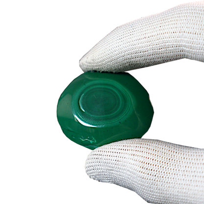 Malachite Cut Stalactite Rings
