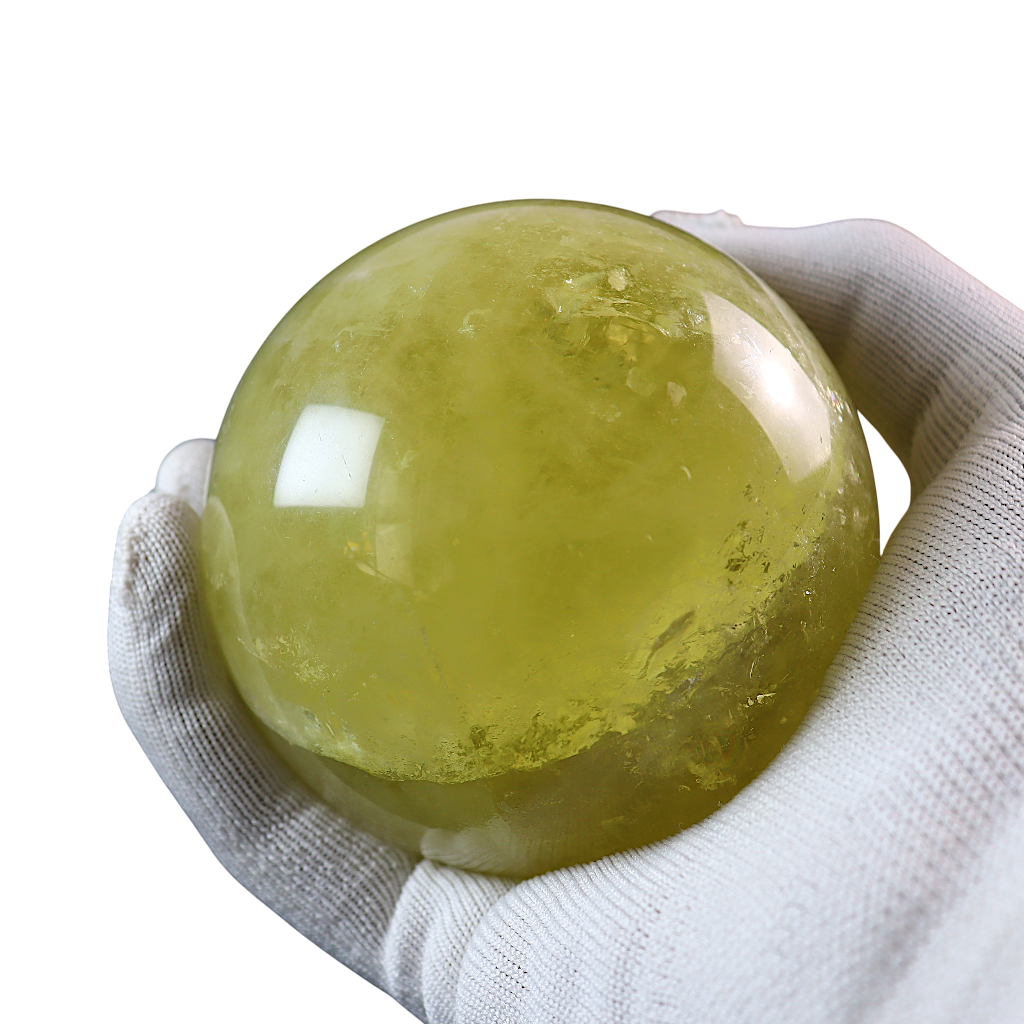 Lemon Quartz Sphere
