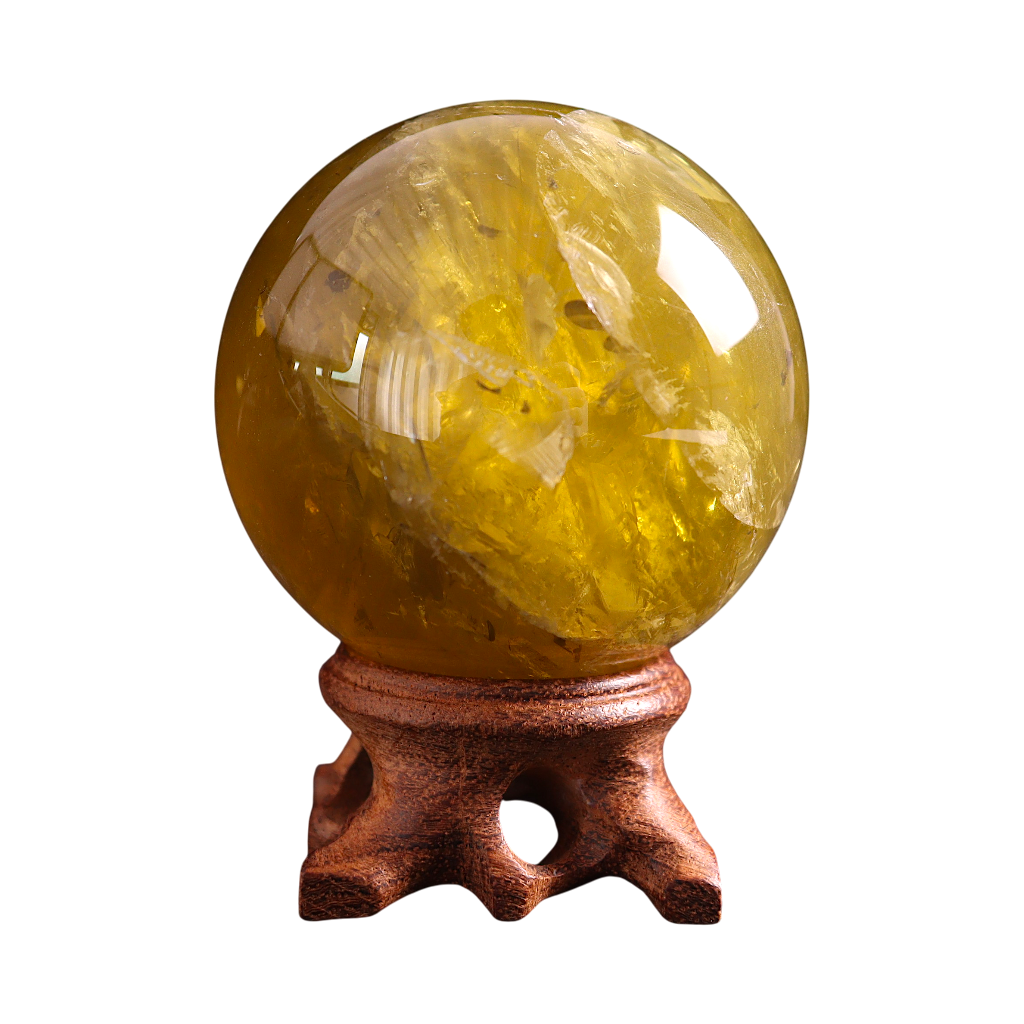 Lemon Quartz Sphere