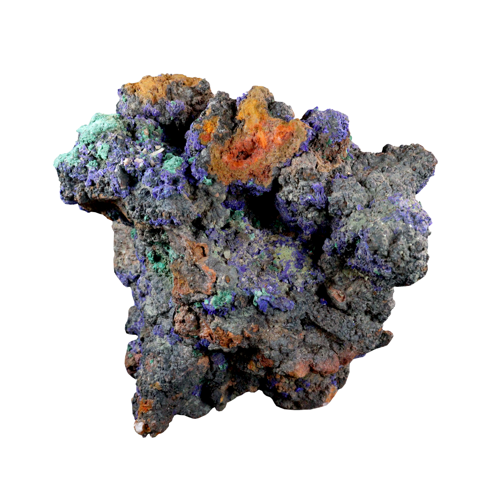 Azurite Malachite Quartz with Tourmaline