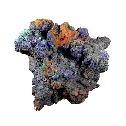 Azurite Malachite Quartz with Tourmaline