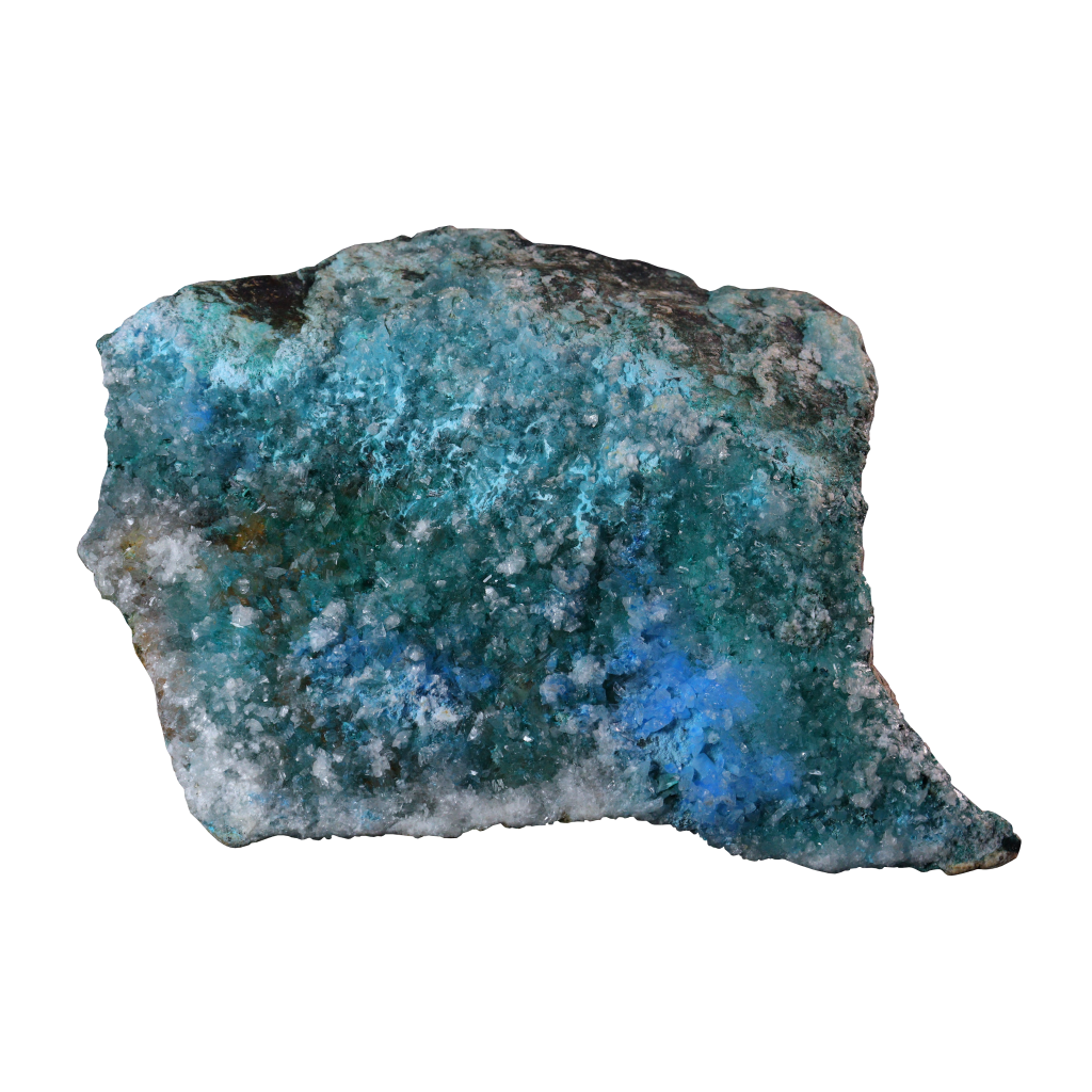Chrysocolla with Calcite
