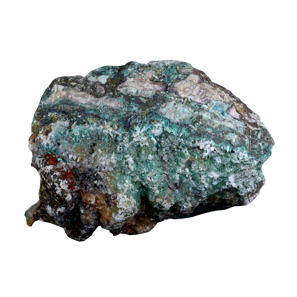 Chrysocolla with Calcite
