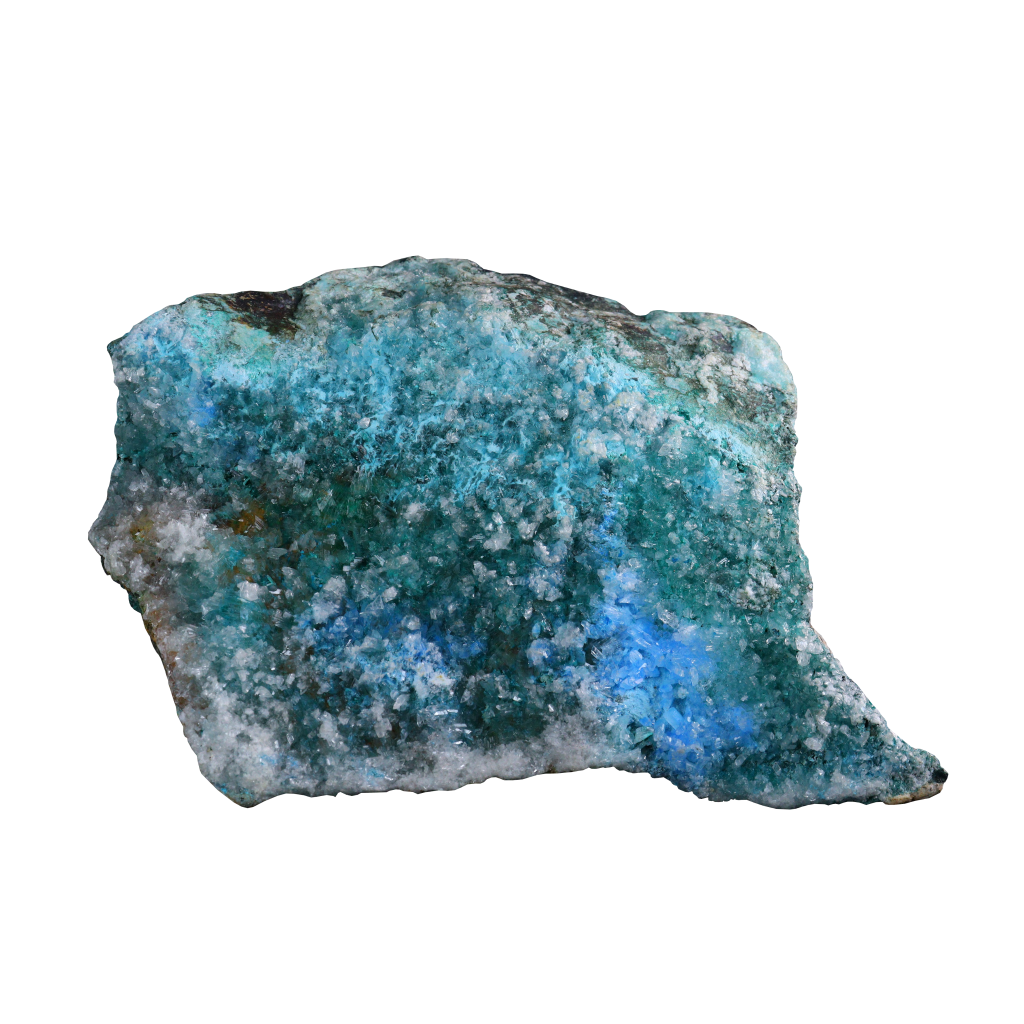 Chrysocolla with Calcite