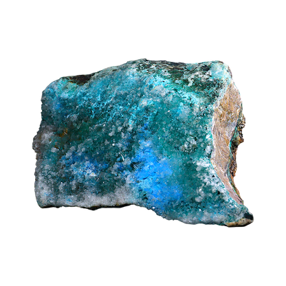 Chrysocolla with Calcite