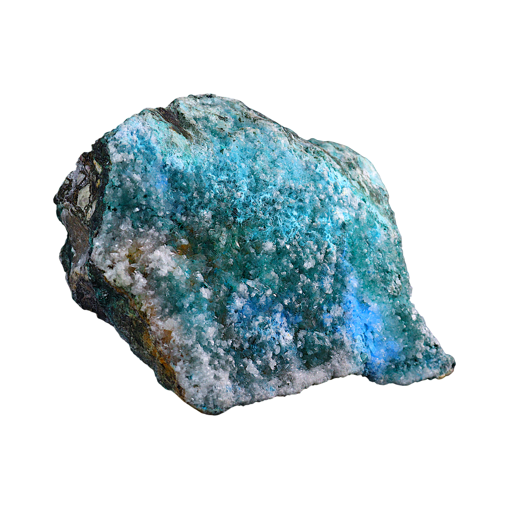 Chrysocolla with Calcite