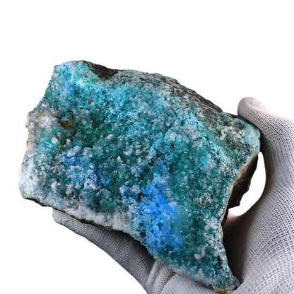 Chrysocolla with Calcite