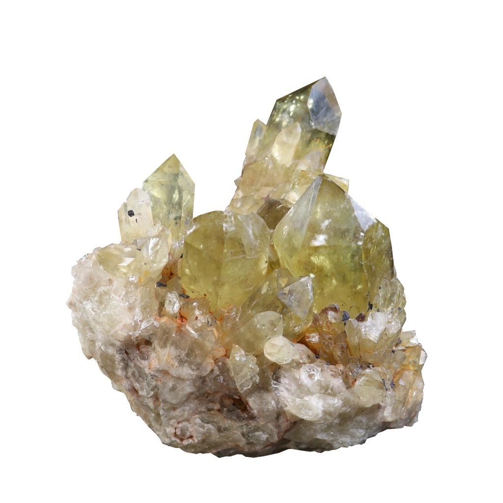Lemon Smoky Quartz Cluster