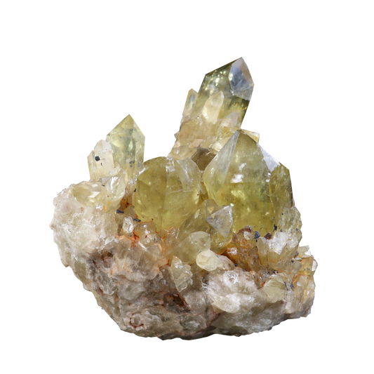 Lemon Smoky Quartz Cluster