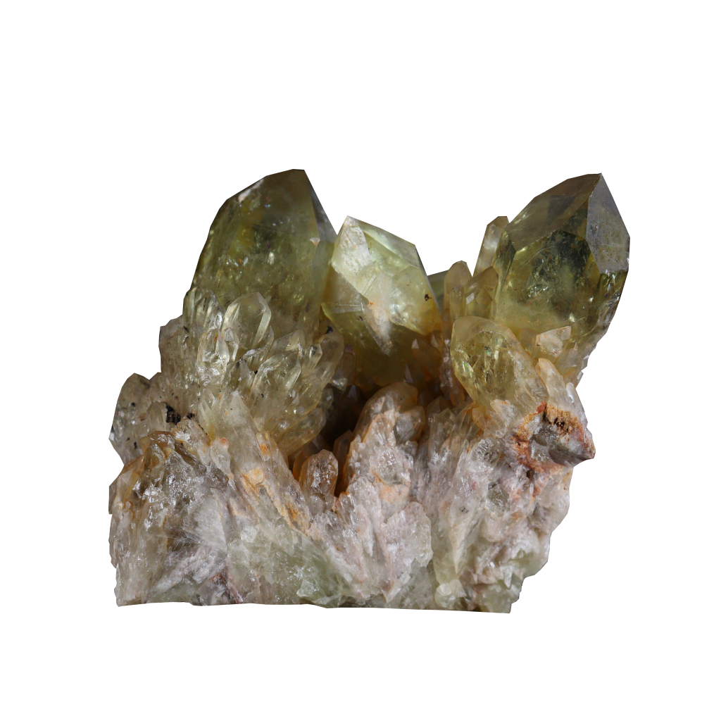 Lemon Smoky Quartz Cluster
