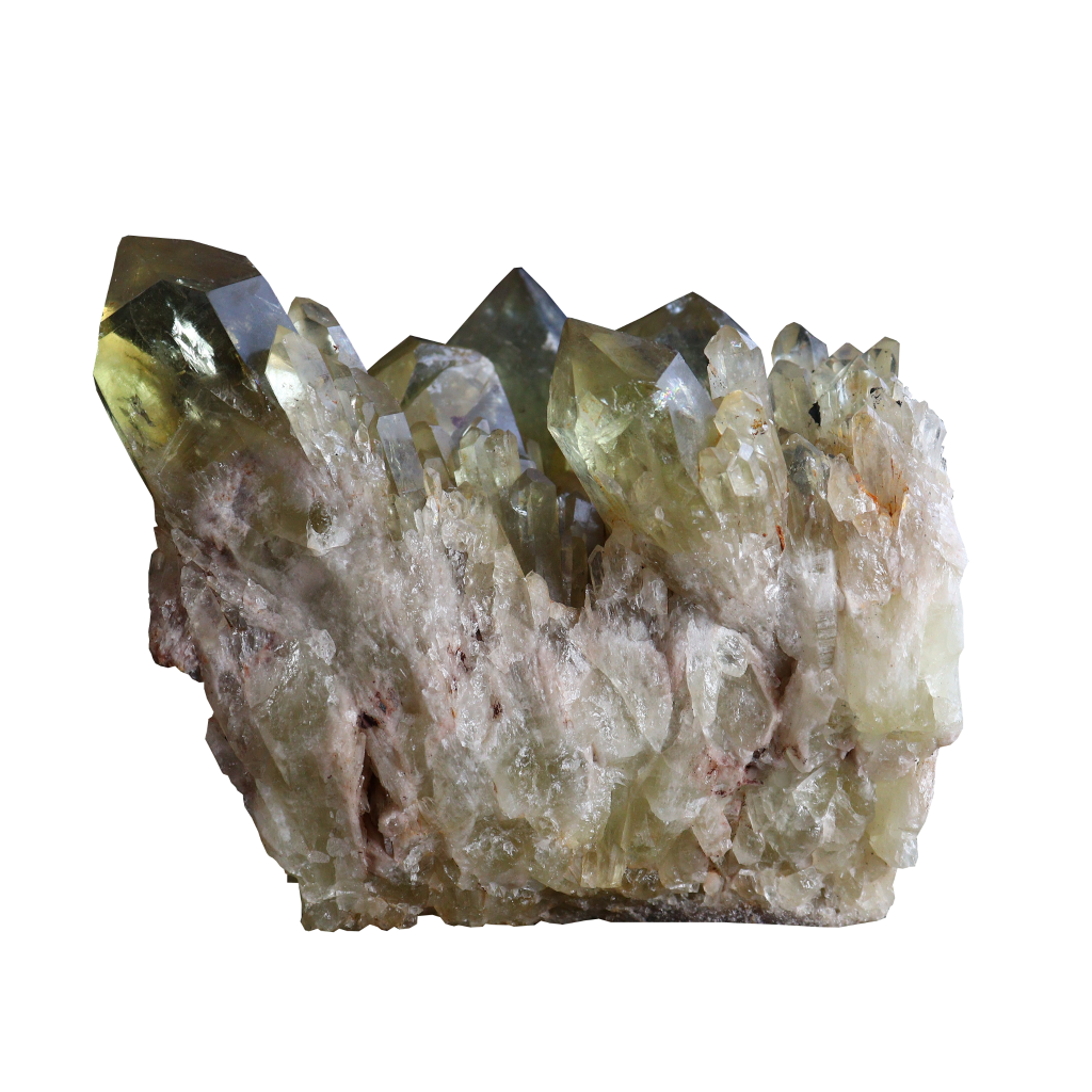 Lemon Smoky Quartz Cluster